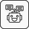 ikonka chatbotu pro web systémy